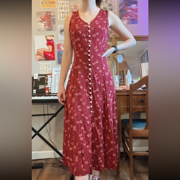 ❌sold on depop❌ Vintage 90s floral maxi dress - Picture 3 of 5